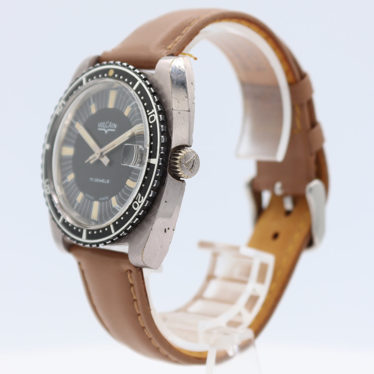 Vulcain Diver Men's Mechanical Wristwatch A.Schild/Standard 1302/03 Swiss Steel