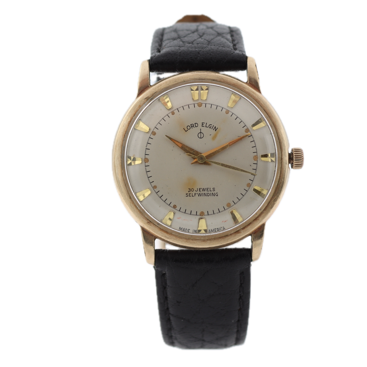Vintage Lord Elgin 9817-YLS Thin-Thin 30B Men's Automatic Wristwatch 760 10k RGP