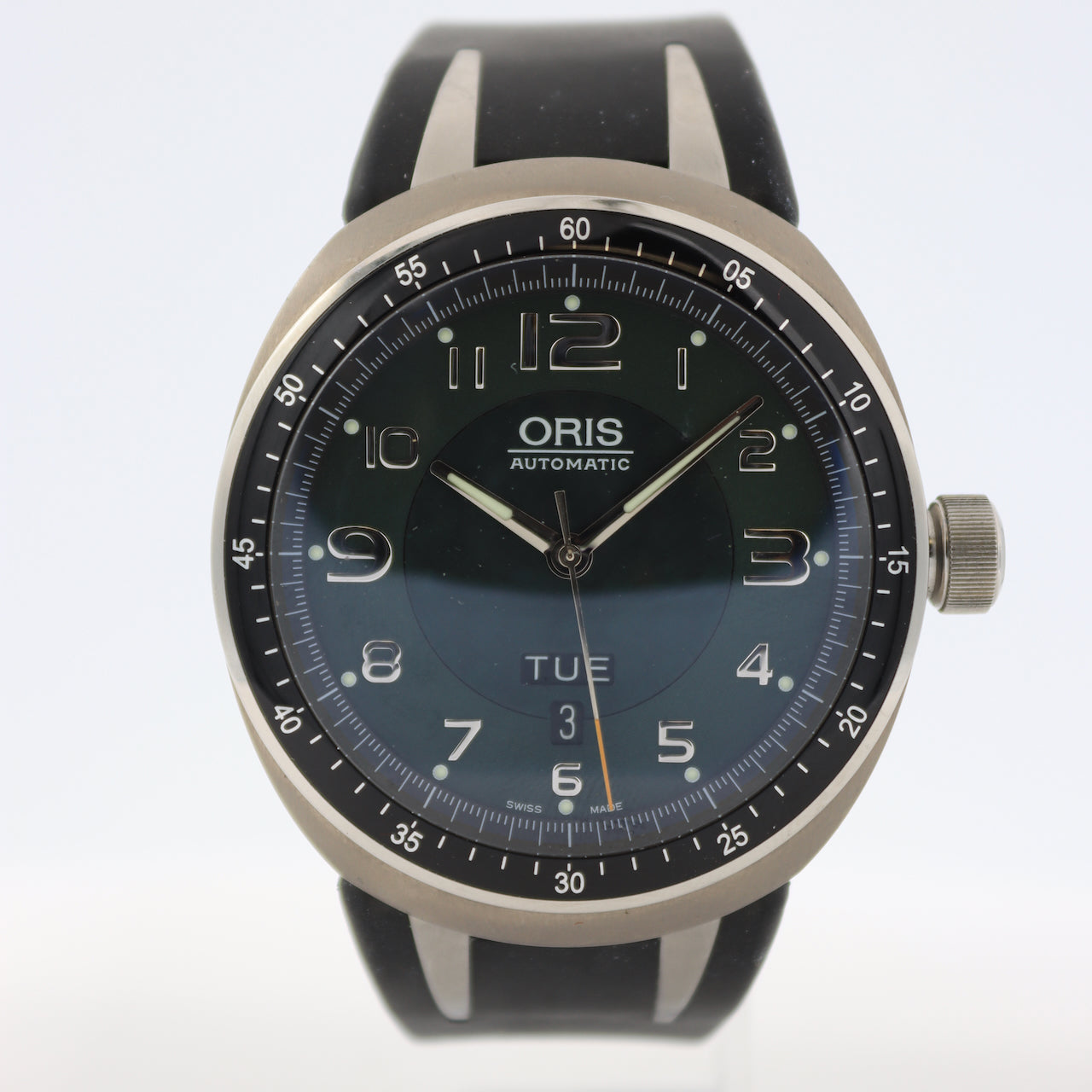 Oris 26-82462 Green Big Crown Men's Automatic Wristwatch 635 Swiss Steel