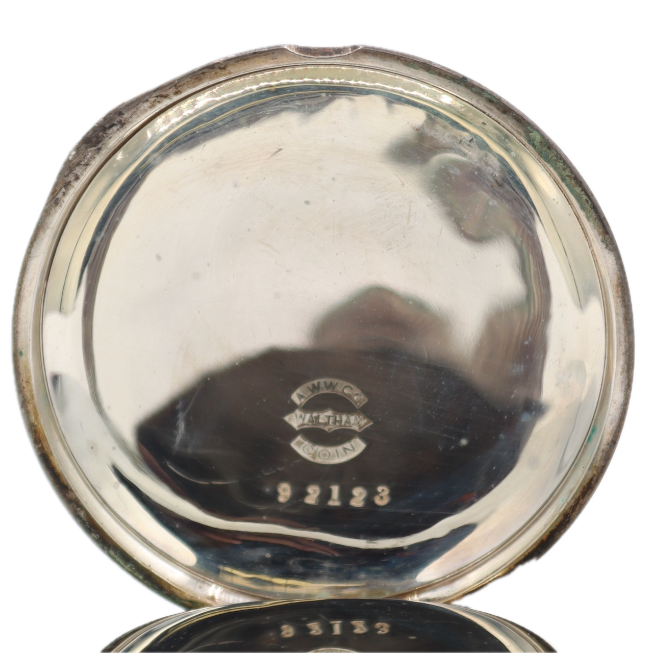 Antique 16s 1890 Waltham 15 Jewel Pocket Watch Riverside Coin Silver USA