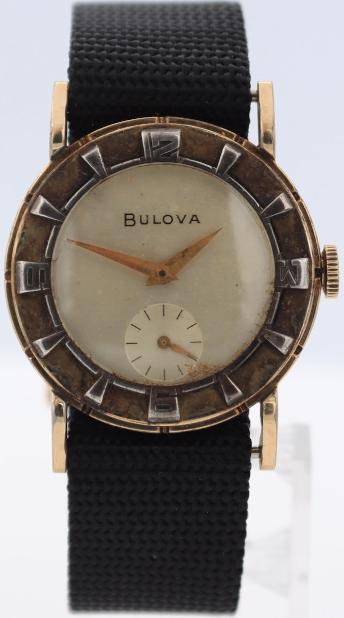 Vintage 1951 Bulova Berkshire Men's Mechanical Wristwatch 10 BT Swiss 10k RGP