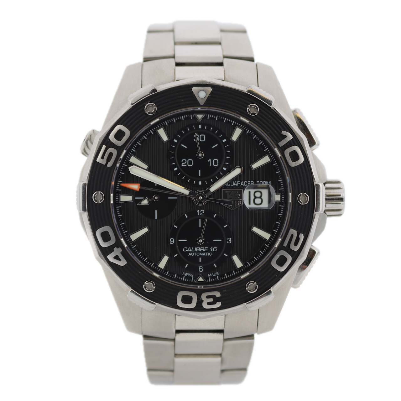 TAG Heuer CAJ2110 Aquaracer Caliber 16 Men's Automatic Wristwatch 16 Steel