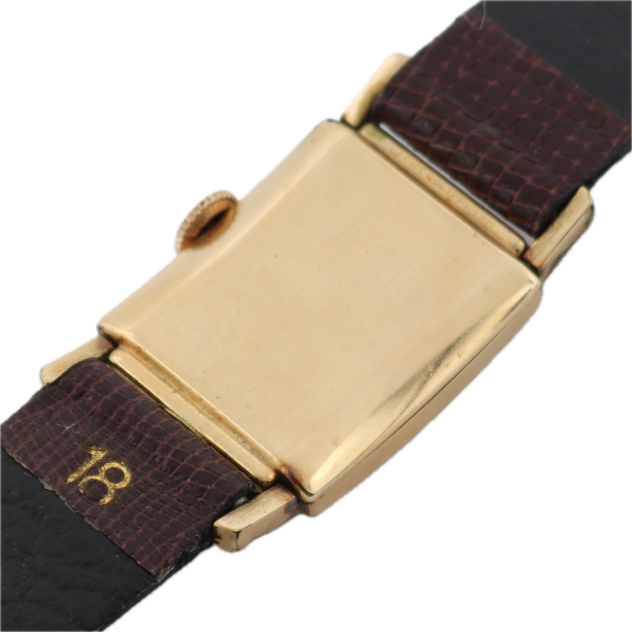 Vintage 1946 Lord Elgin 4610A Fancy Lugs Men's Mechanical Wristwatch 559 14k GF