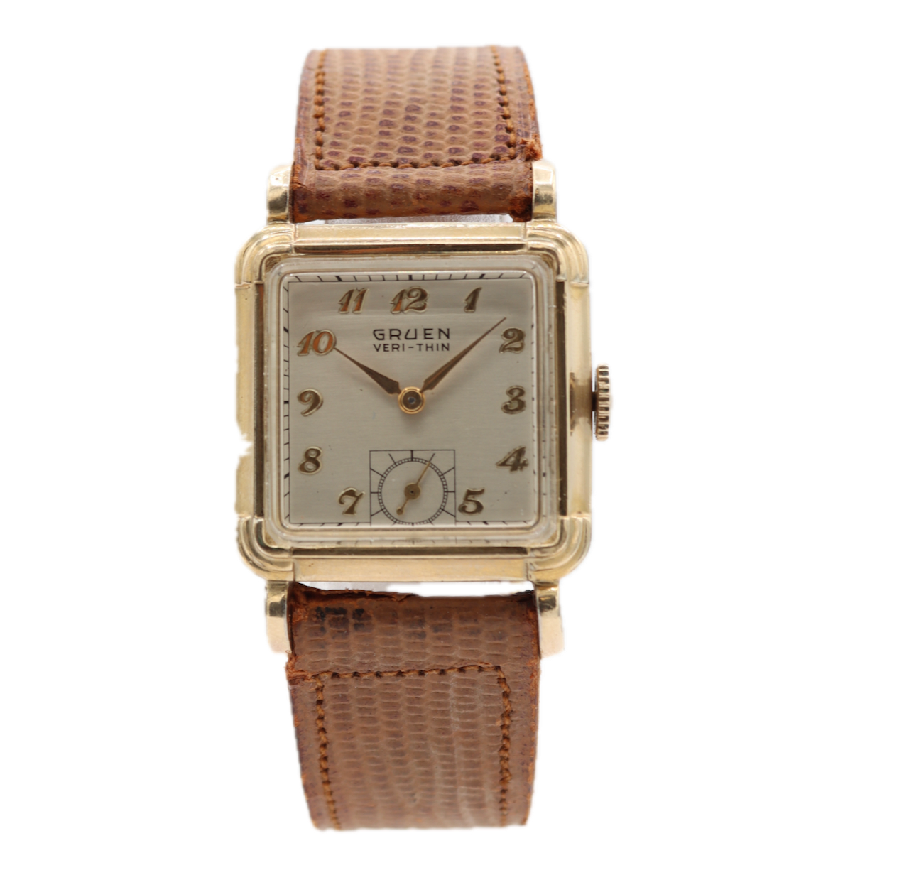 Vintage Gruen 415/792 Veri-Thin Men's Mechanical Wristwatch 415 Steel & 10k RGP