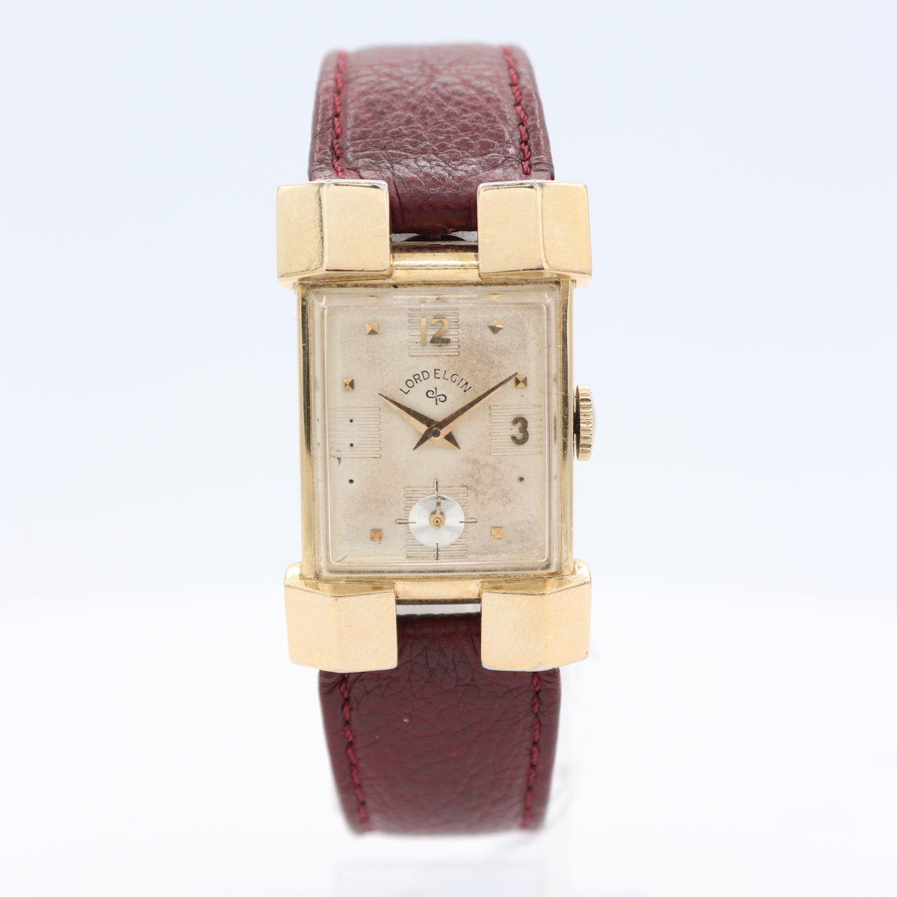 Vintage Lord Elgin 4627 Drake Men's Mechanical Wristwatch 670 USA 14k GF