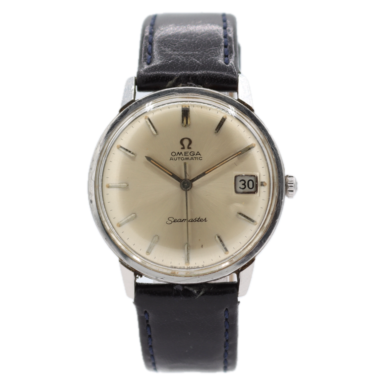 Vintage 1964 Omega 166.002 Seamaster Date Men's Automatic Wristwatch 562 Steel