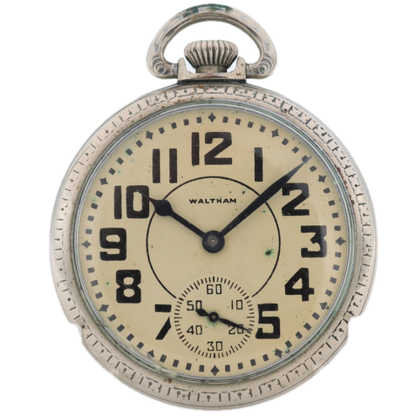 Antique 8s 1883 Waltham 16-A 17 Jewel Open face Pocket Watch Wm. Ellery USA