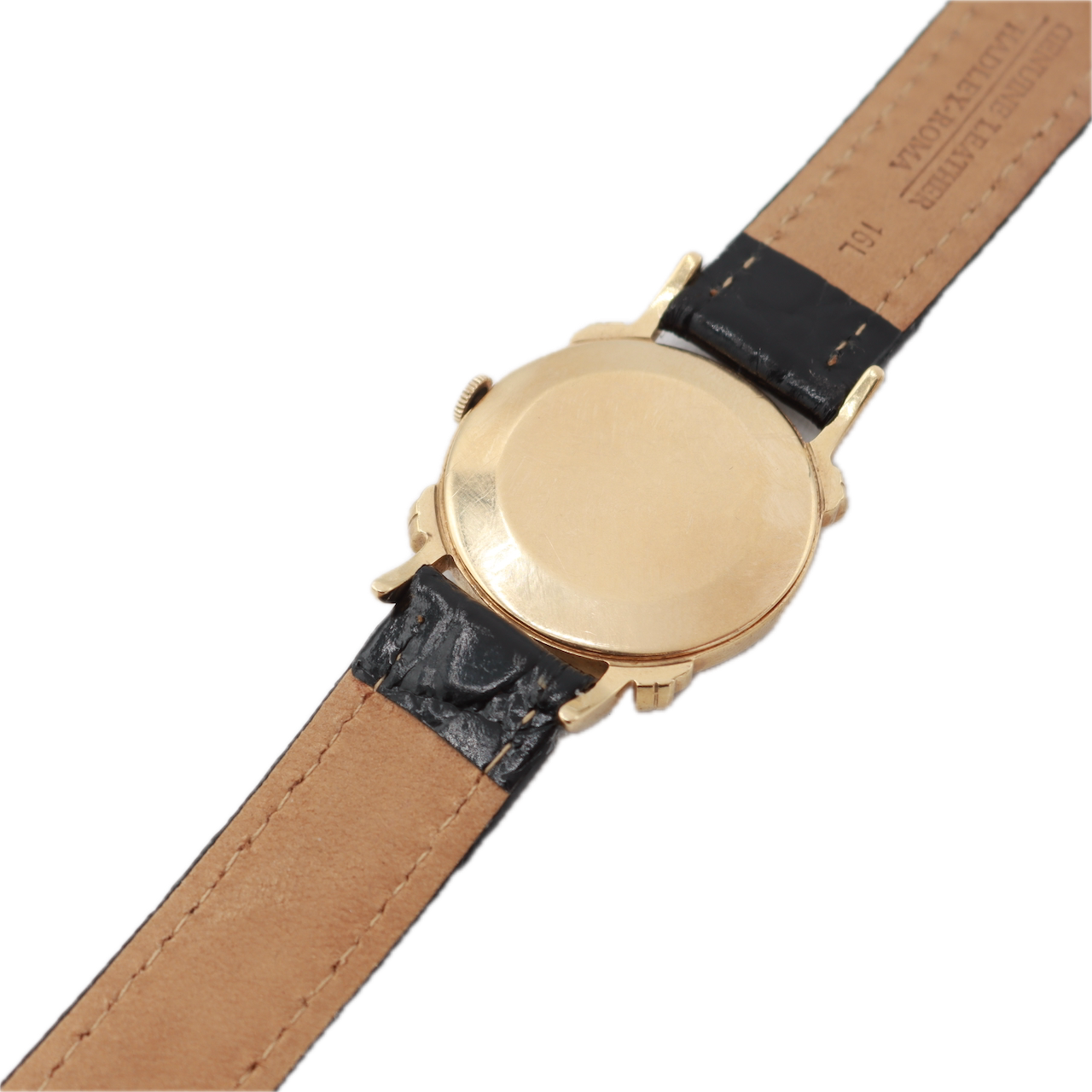 Vintage Longines Diamond Knotted Lugs Men's Mechanical Wristwatch 8LN 14k Gold