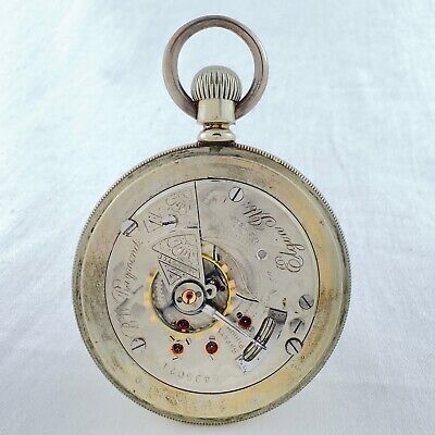 Antique 18S Elgin B.W. Raymond 17J Railroad Pocket Watch 180 w Gilt Train Back