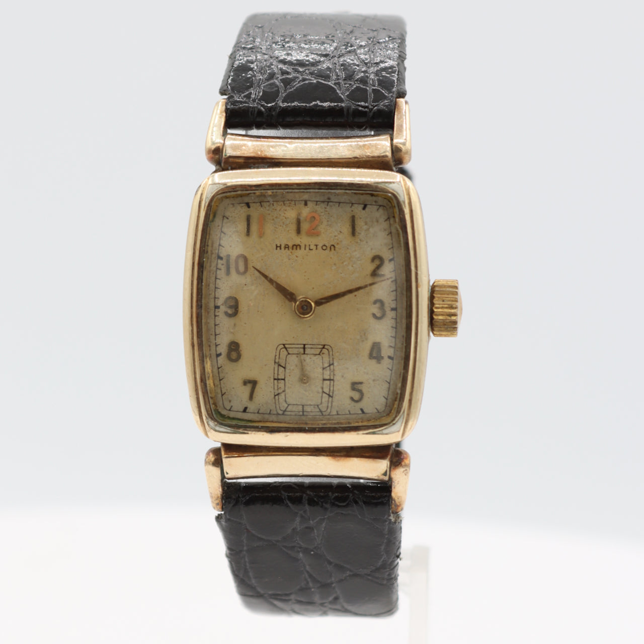 Vintage Hamilton Brandon v2 Men's Mechanical Wristwatch 980 USA 10k Gold Filled
