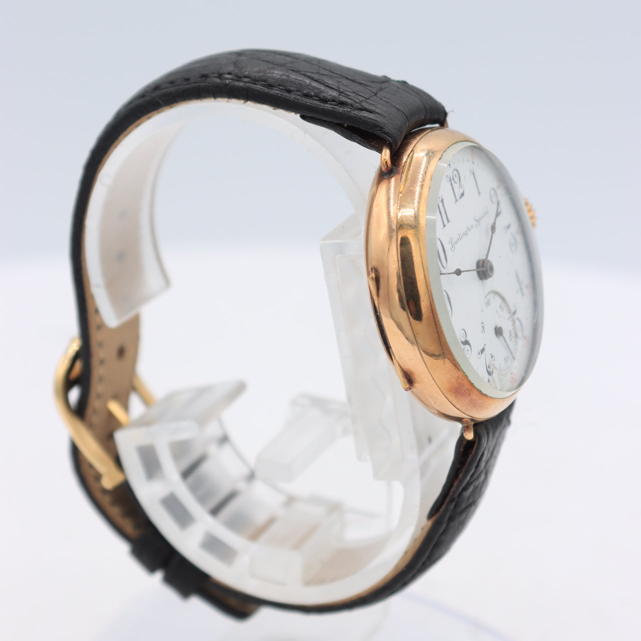 Vintage Burlington Special Wire Lug Men's Mechanical Wristwatch 37 10k GF