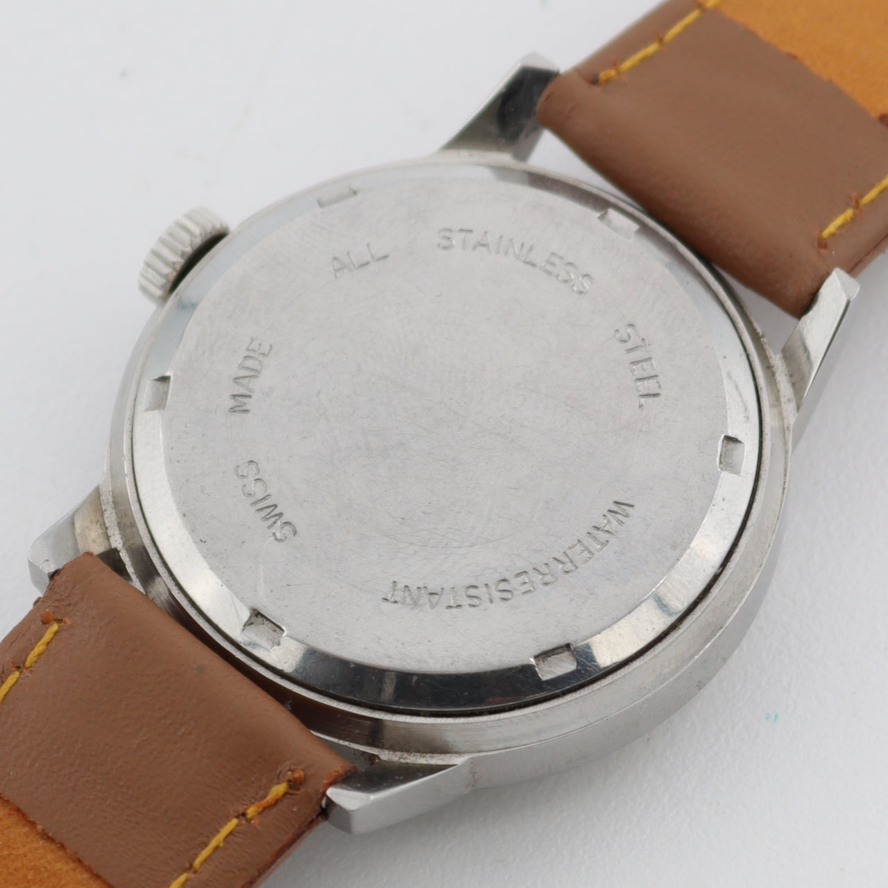 Vintage 33mm Gillentine Men's Mechanical Wristwatch Font Standard 96 Swiss Steel