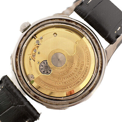 Vintage Nivada Grenchen Aquadatic 360EL Men's Automatic Wristwatch Swiss Steel