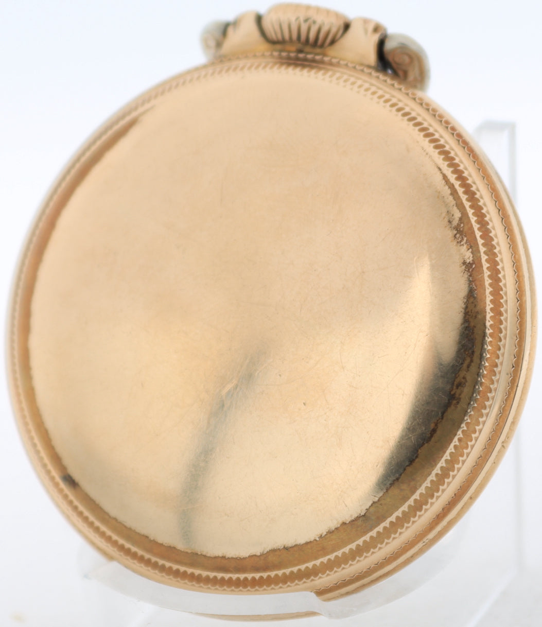 Vintage 16s 1937 Waltham Vanguard 23J Railroad Pocket Watch 1623 10k GF USA
