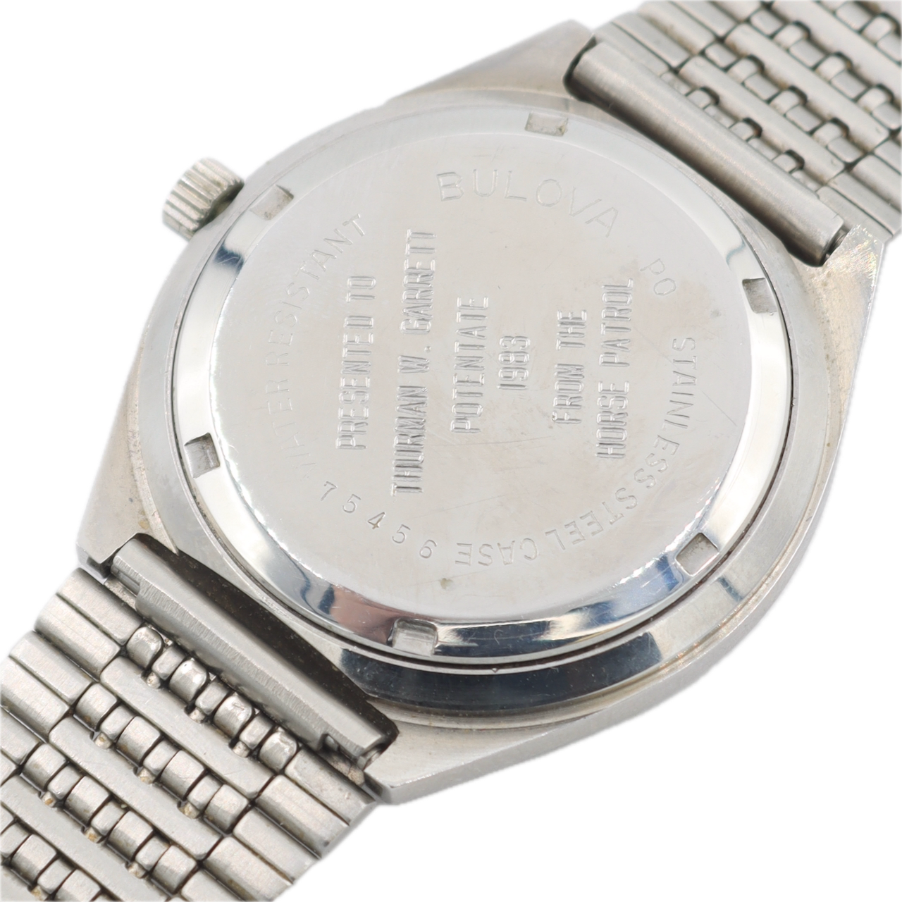 Vintage Accutron R-333 Masonic Men's Quartz Wristwatch Hong Kong Steel