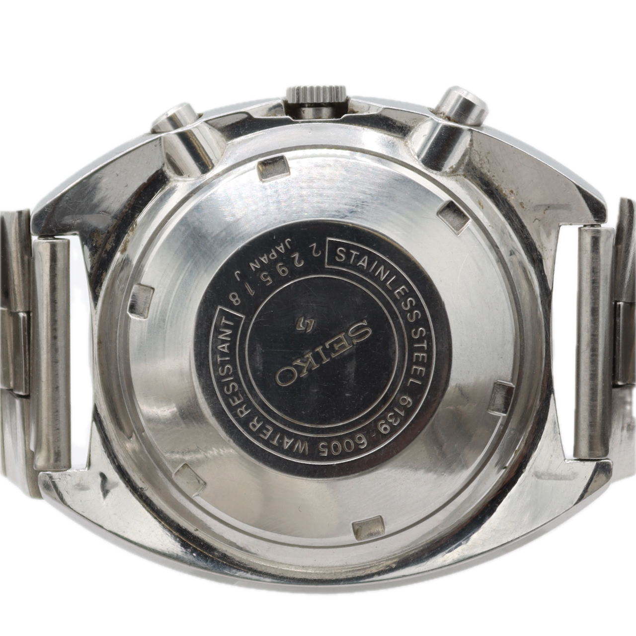 Vintage Seiko 6139-6005 Pogue Men's Automatic Chronograph Wristwatch Japan Steel