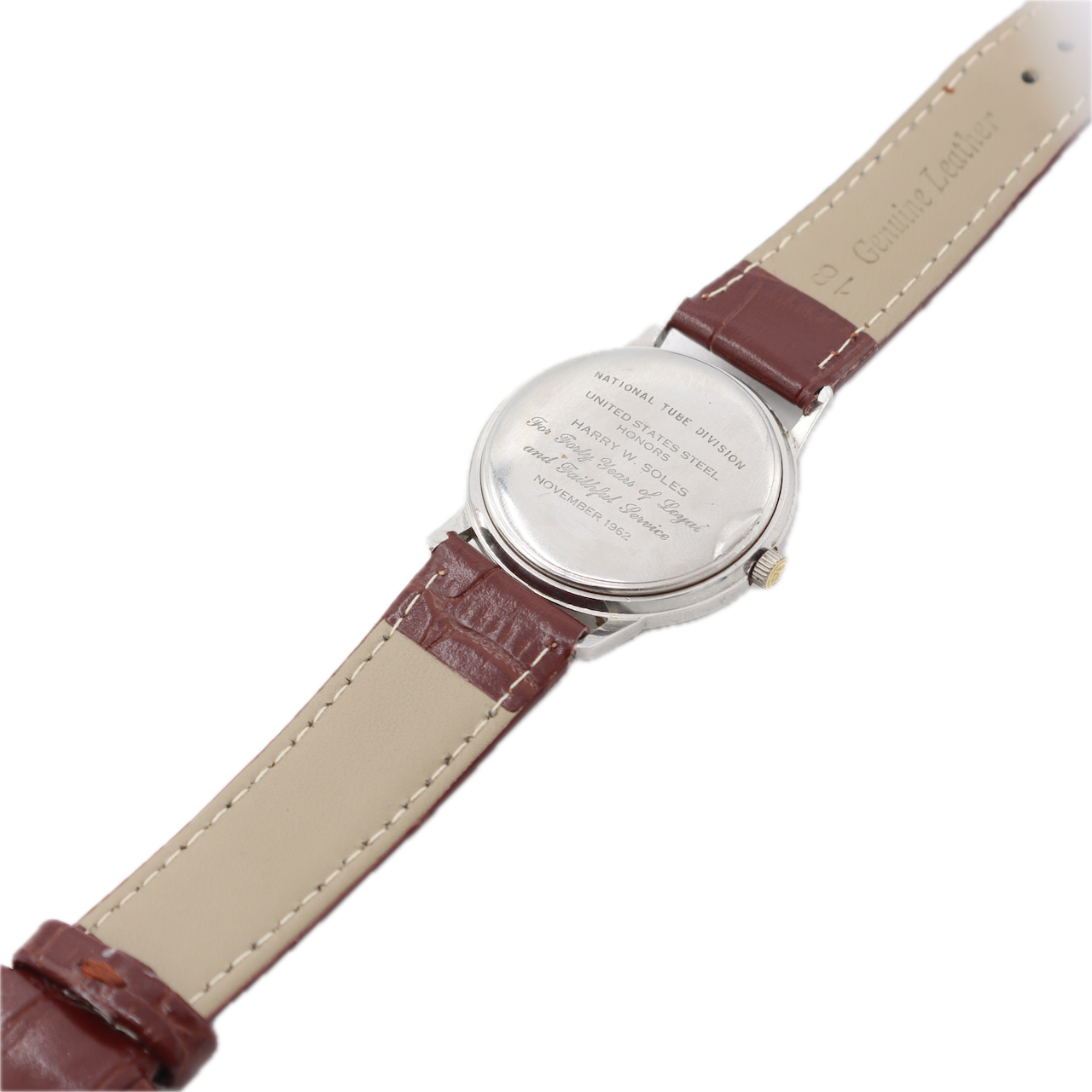 Vintage 1962 Hamilton U.S. Steel Men's Mechanical Wristwatch 730 USA Steel