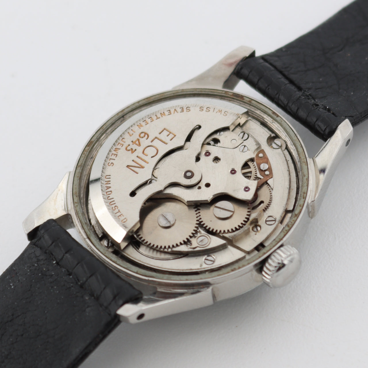 Vintage Elgin 6805 Nautilus 17 Jewel Men's Automatic Wristwatch 643 Swiss Steel