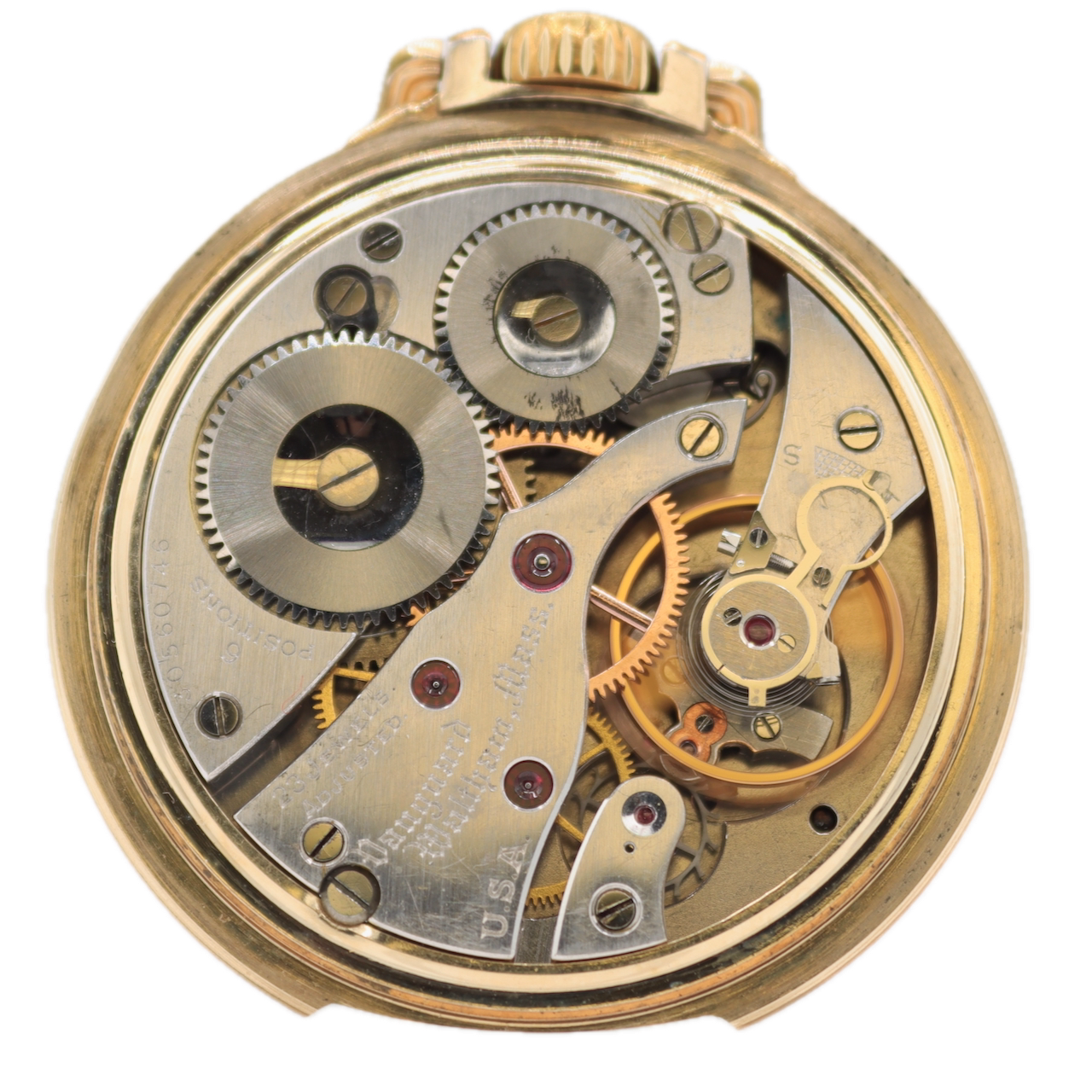 Antique 16s 1940 Waltham Vanguard 23 Jewel Railroad Pocket Watch 1623 10k GF