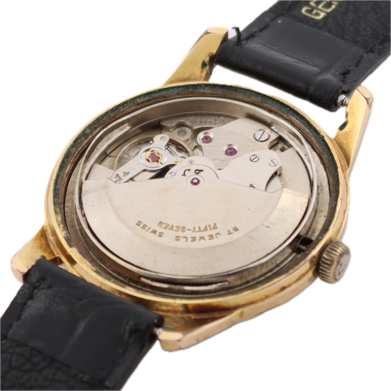 Vintage 35mm Hilton Men's Automatic Wristwatch Felsa 4000 Swiss Gold FIlled