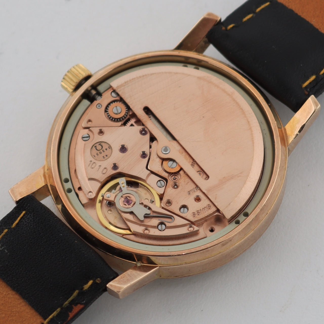 Vintage Omega 166.0202 Walker Logo Dial Men's Automatic Wristwatch 1010 Swiss