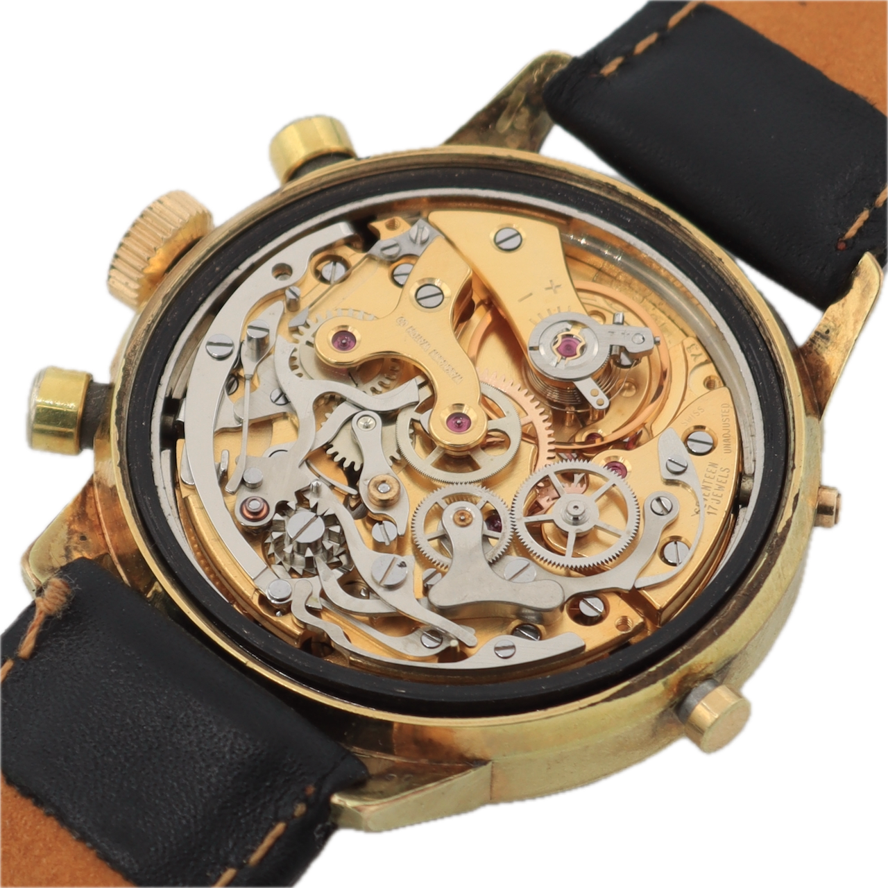 Vintage Wakmann Triple Date Men's Chronograph Wristwatch Valj. 730 Serviced