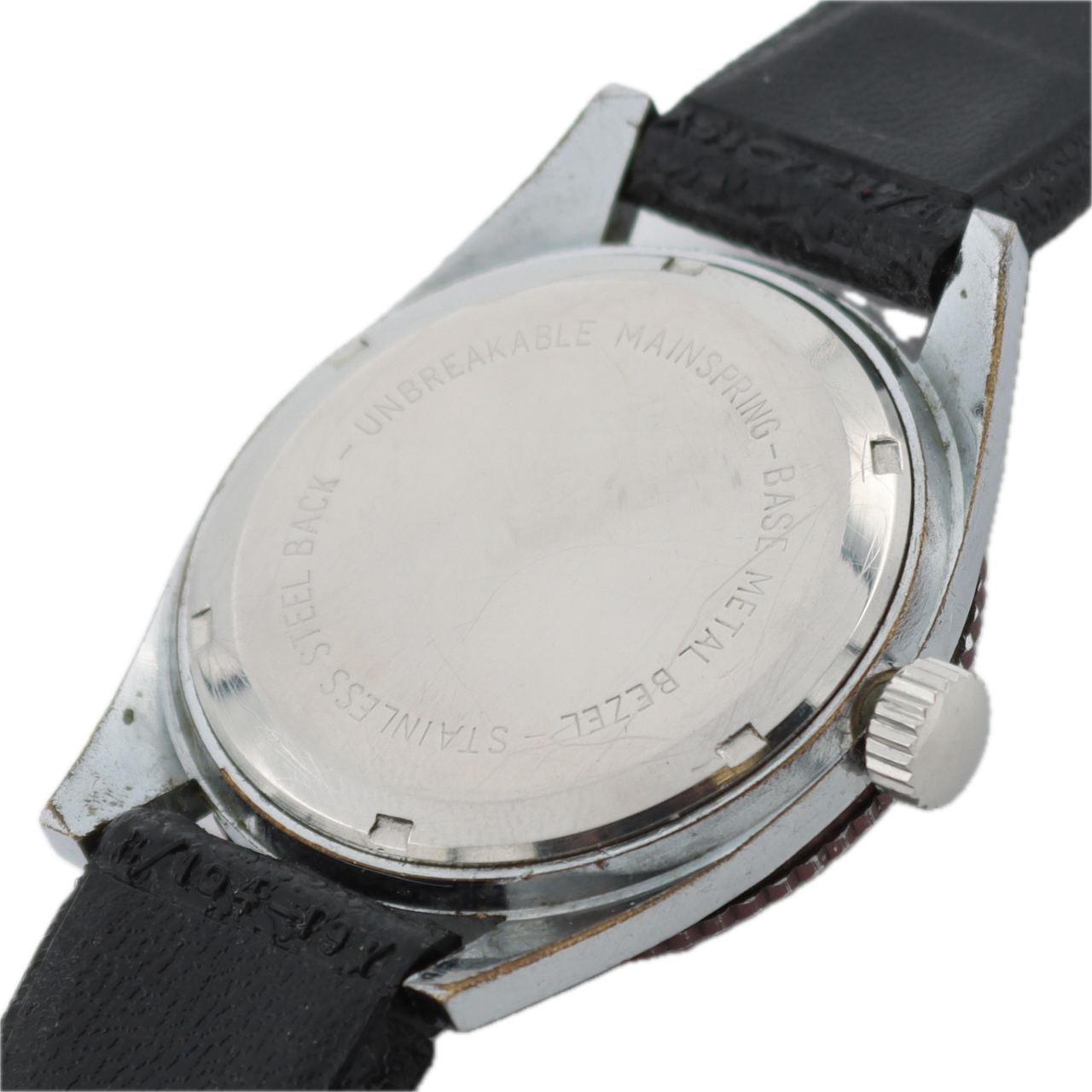 Vintage 37mm Pierre Jacquard Diver 17 Jewel Men's Mechanical Wristwatch Steel