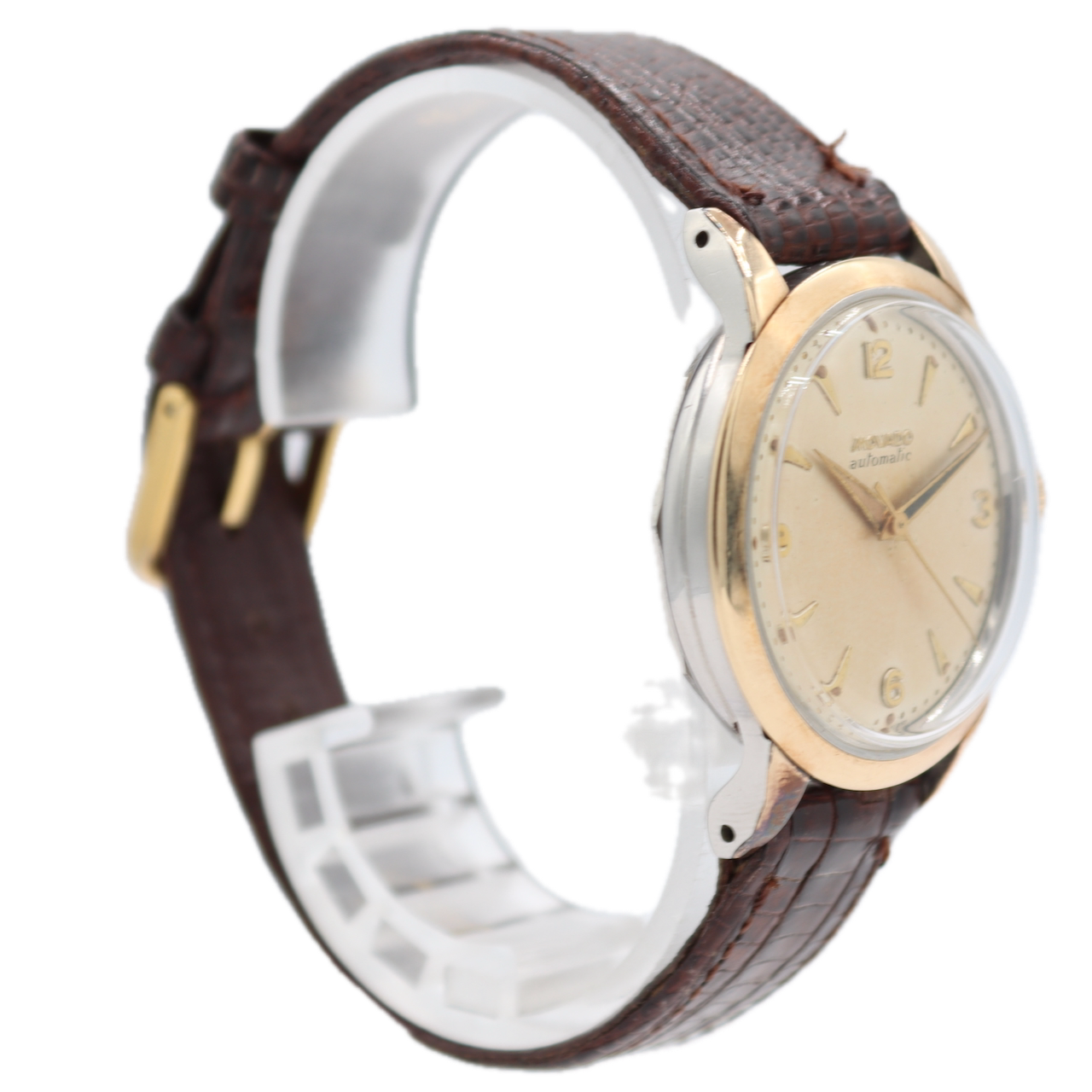 Vintage 33m Movado 16160 Tropical Men's Automatic Wristwatch Swiss Gold Capped