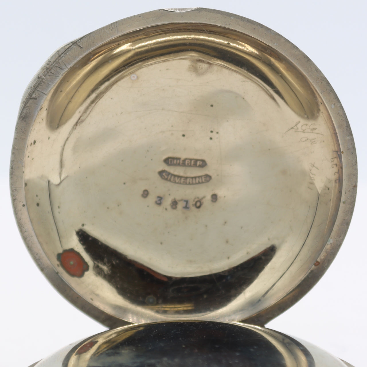 Antique 18s 1884 Hampden 7j Key Wind Pocket Watch Springfield Silverine USA