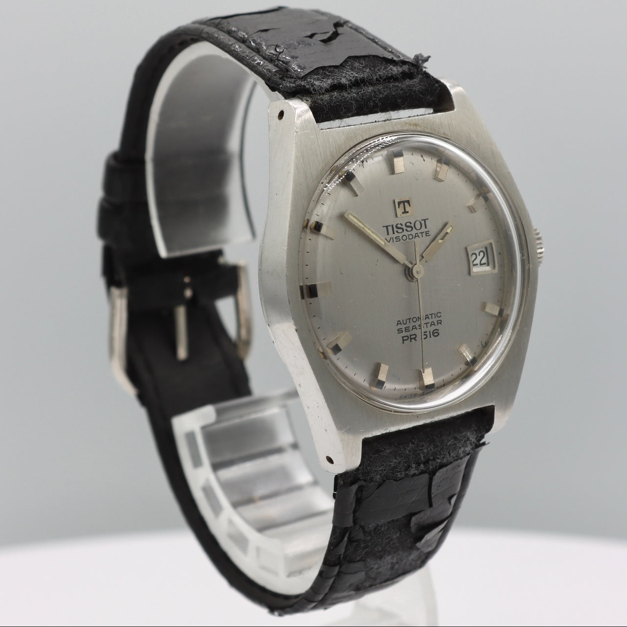 Vintage 34mm Tissot Seastar PR516 Men's Automatic Wristwatch 784-2 Swiss Steel