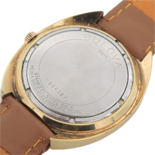 Vintage 1970 Bulova 3014 Brown Sea King Men's Automatic Wristwatch 11 ANACD