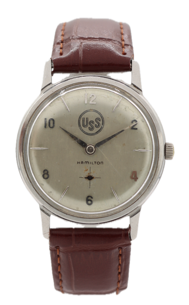 Vintage 1962 Hamilton U.S. Steel Men's Mechanical Wristwatch 730 USA Steel