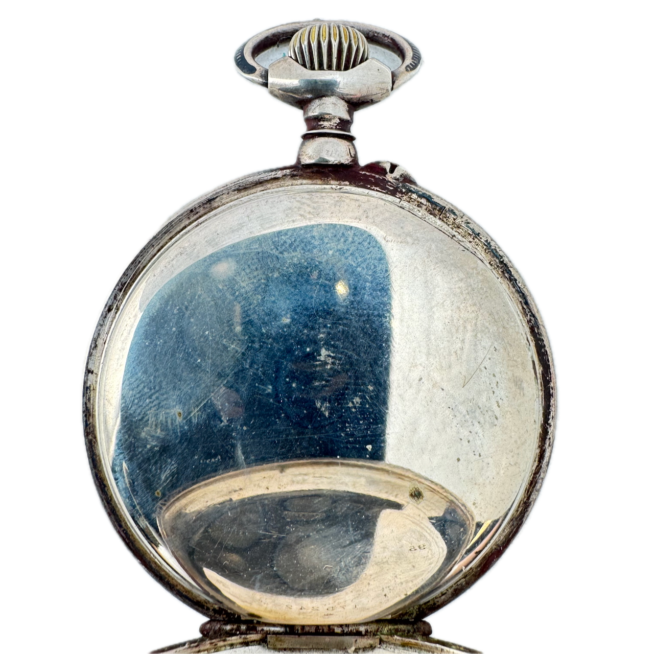 Antique Unbranded Cylinder Escapement Pocket Watch Sterling Silver France