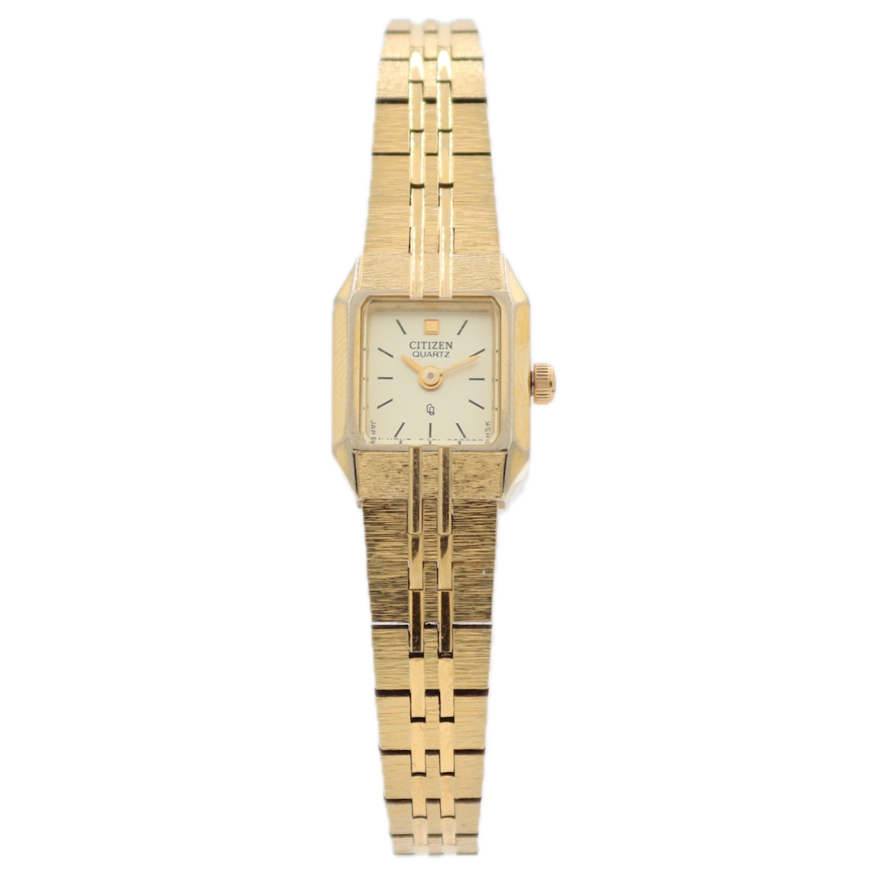 13mm Citizen 79001 Cocktail Size Ladies Quartz Wristwatch Japan Gold Tone
