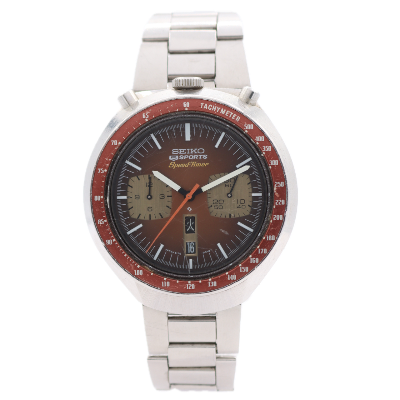 Vintage Seiko 5 Sports Speed-Timer Racing 6138-0040