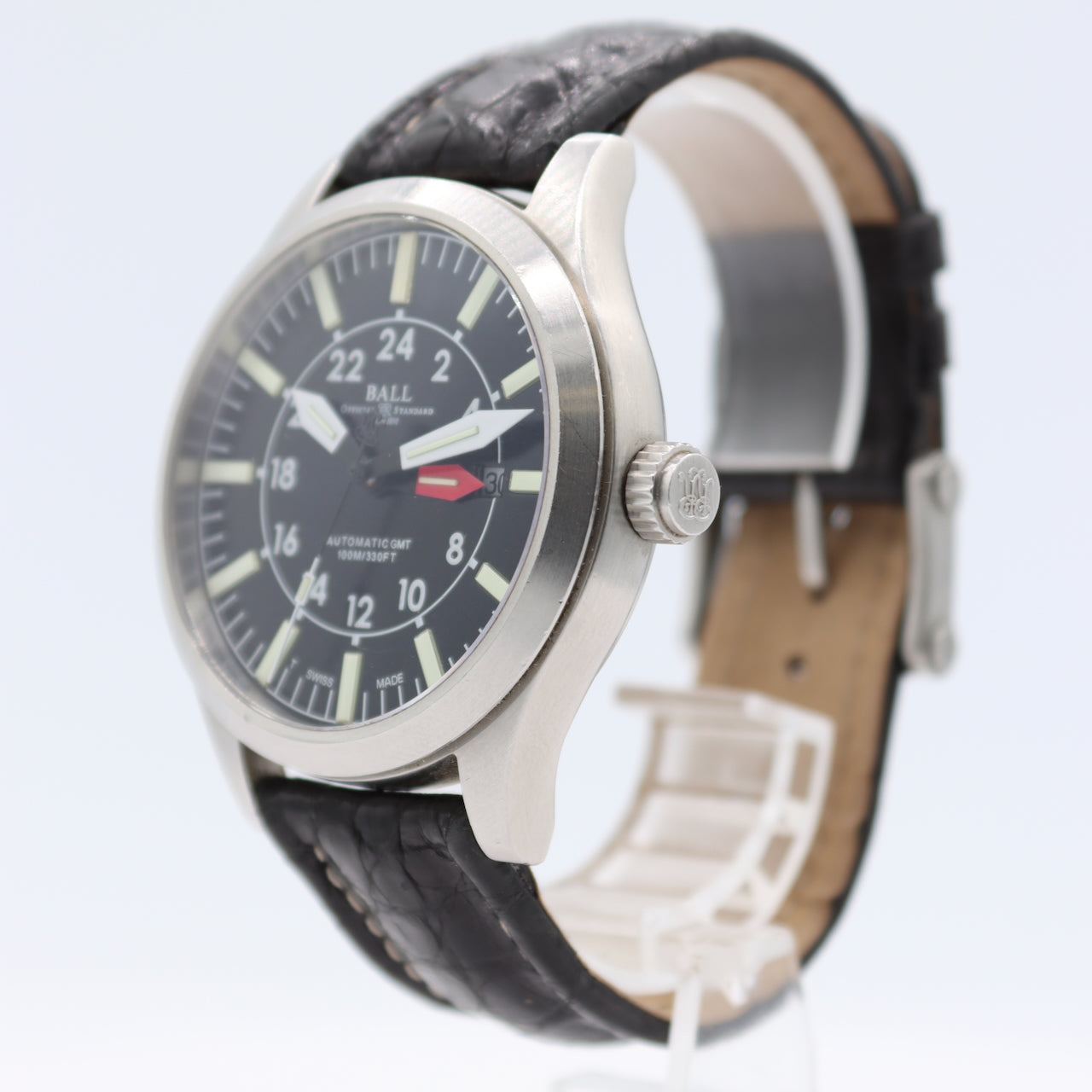 44mm Ball Engineer Master II Aviator GMT Men's Automatic Wristwatch wBox&Papers