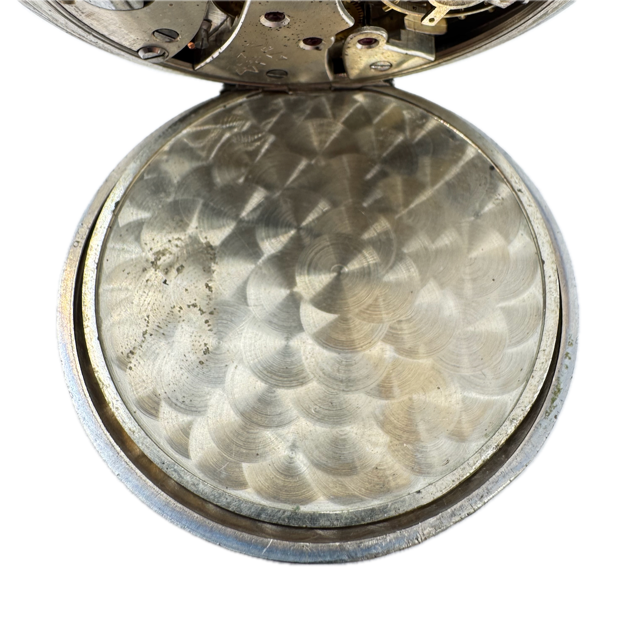 Antique 50mm Junghans 15 Jewel Mechanical Pocket Watch 47B/1 Chrome Running