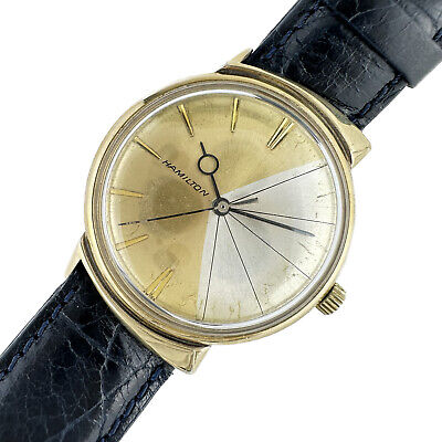 Vintage Hamilton T-403 Shark Fin Men's Automatic Wristwatch 663 10k GF Running