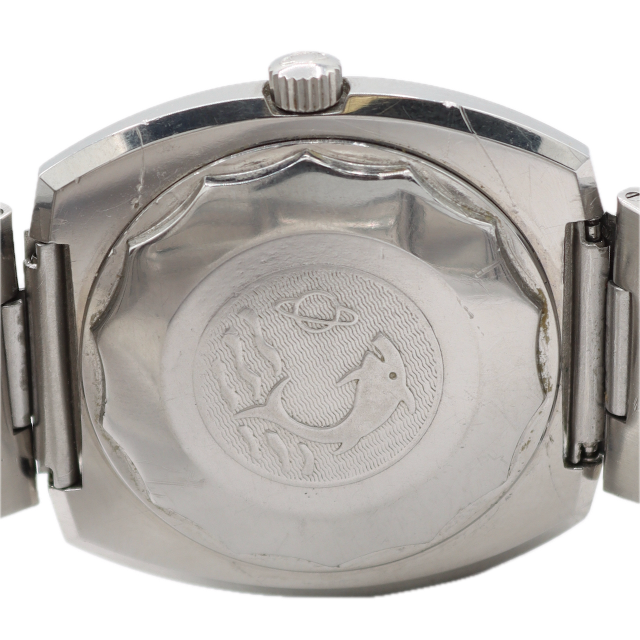 Vintage 39mm Enicar Ocean Pearl Men's Automatic Wristwatch Swiss Steel Day Date