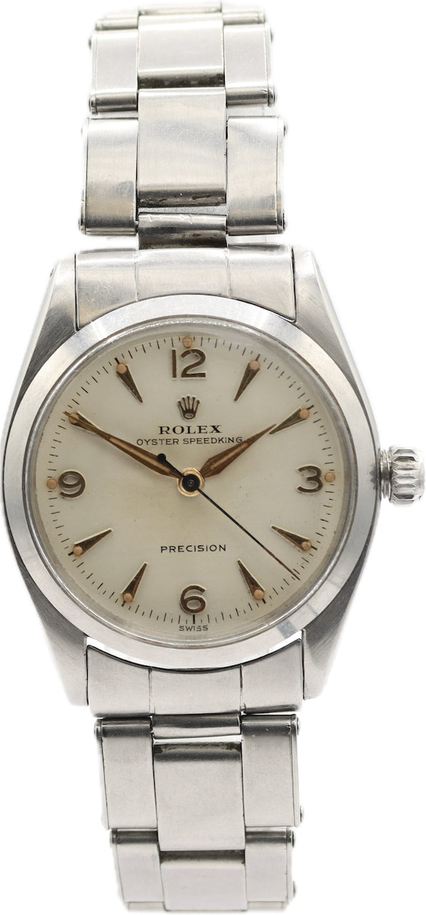 Vintage 30mm Rolex 6420 Speedking Men's Mechanical Wristwatch Swiss Steel