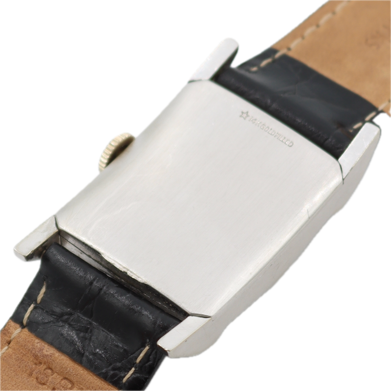 Vintage Lord Elgin 4617C Men's Mechanical Wristwatch 626 USA 14k White GF