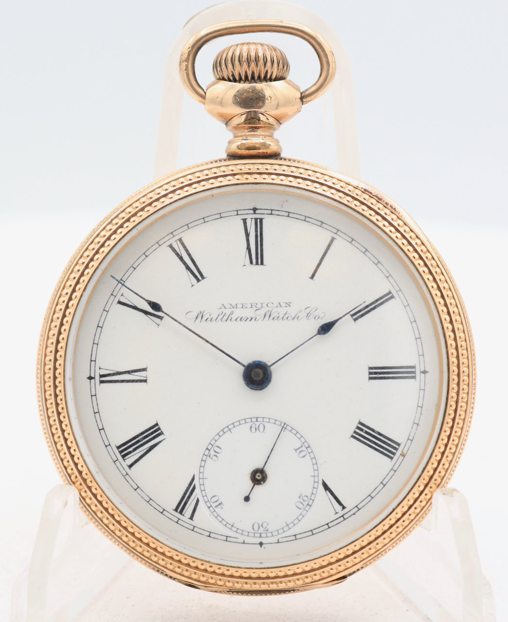 Antique 16s 1897 Waltham Fancy Beaded Engraving Pocket Watch 22 25 Year GF USA