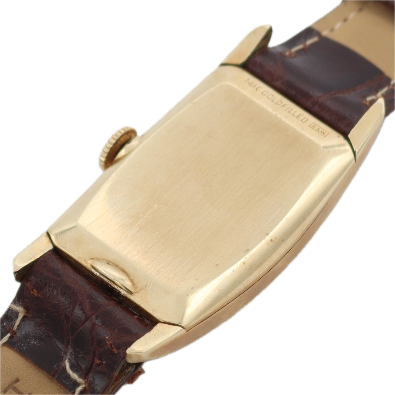 Vintage Lord Elgin Rectangle Men's Mechanical Wristwatch 559 USA 14k GF