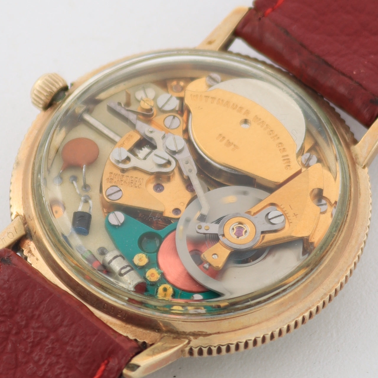 Vintage Wittnauer Coin Edge Date Men's Electronic Wristwatch 11WT Swiss 10k GF