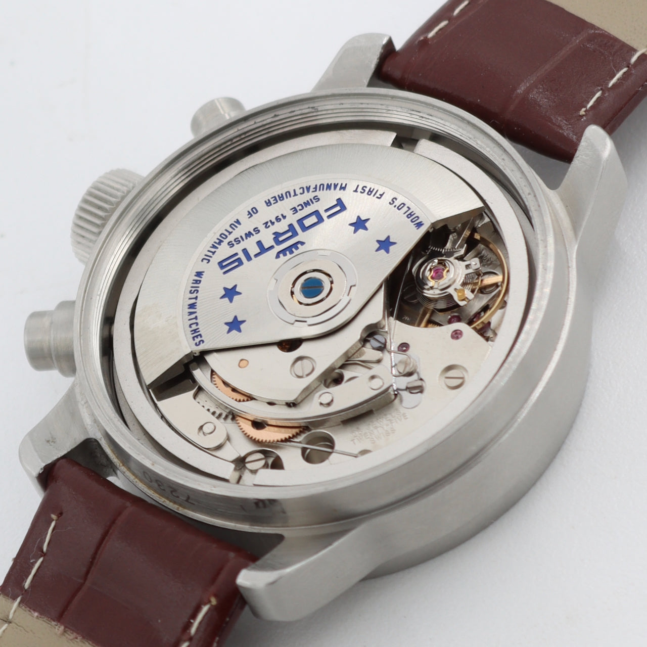 Fortis 597.11.141.1 Flieger Men's Chronograph Wristwatch ETA 7750 Swiss S.Steel