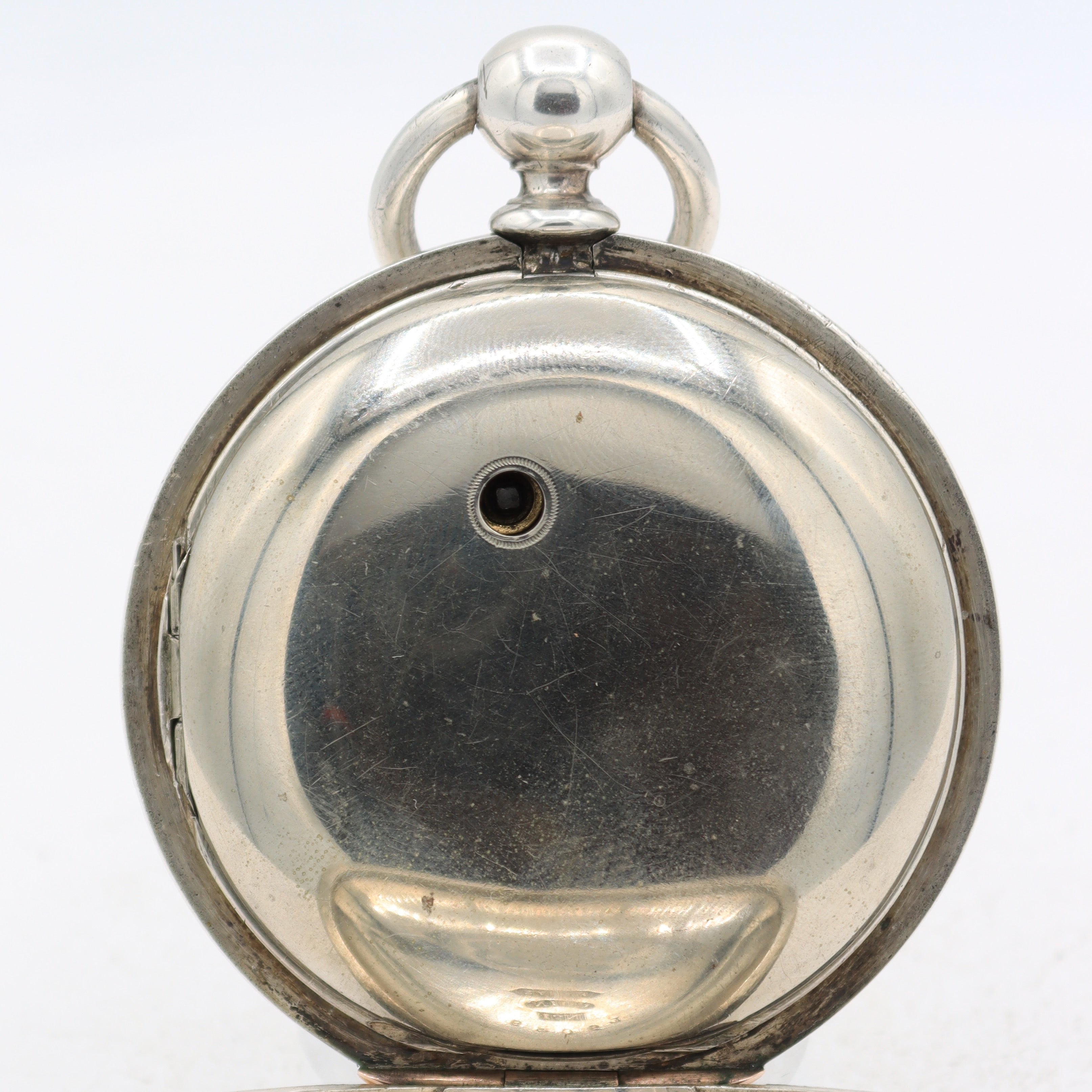 Antique 18s Illinois 13 Jewel Key Wind Pocket Watch Currier Coin Silver USA