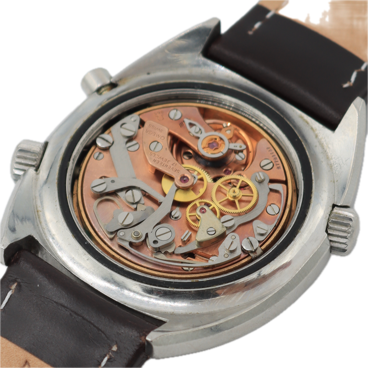 Vintage 1968 Omega 145.008 Seamaster Chronostop Men's Chronograph Wristwatch