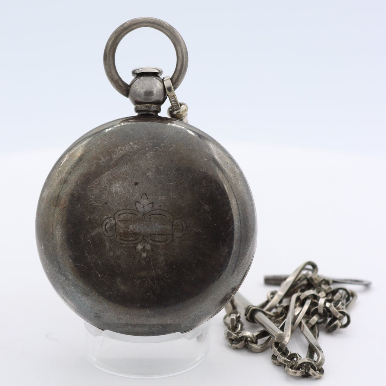 Antique 18s 1870 Appleton Tracy & Co. Key Wind Hunter Pocket Watch Coin Silver