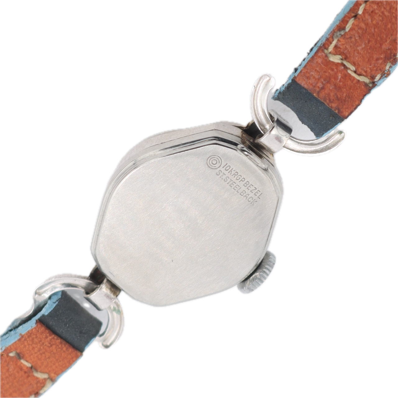 Vintage Wycoflex Cocktail Ladies Mechanical Wristwatch Steel & 10k White RGP