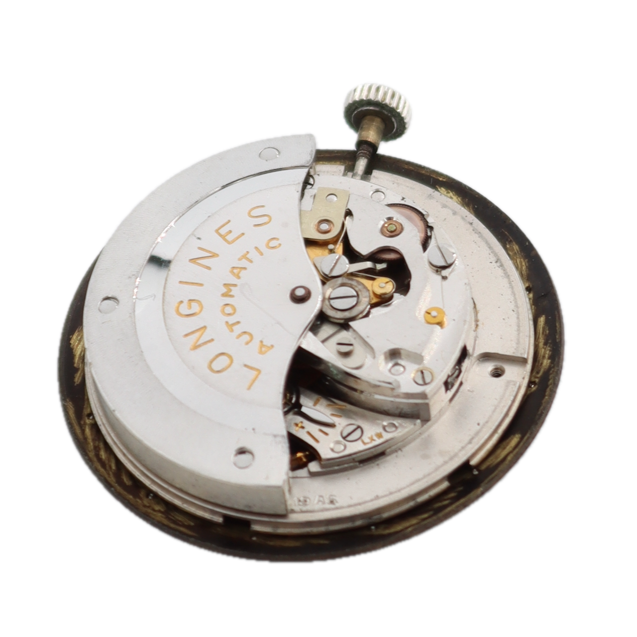 Vintage 1957 Longines 1023 Dark Brown Dial Men's Automatic Wristwatch 19AS Swiss